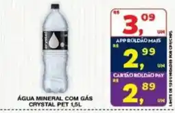 Roldão Água mineral com gás crystal pet oferta