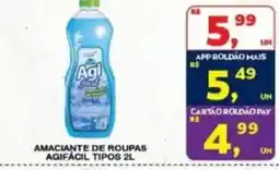 Roldão Amaciante de roupas agifácil tipos 2l oferta