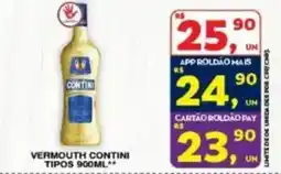 Roldão Vermouth contini tipos oferta