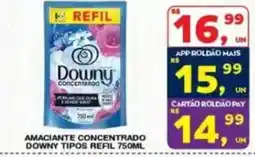Roldão Amaciante concentrado downy tipos refil oferta
