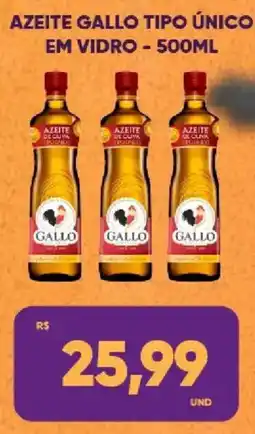 Tatico Azeite gallo tipo único em vidro oferta