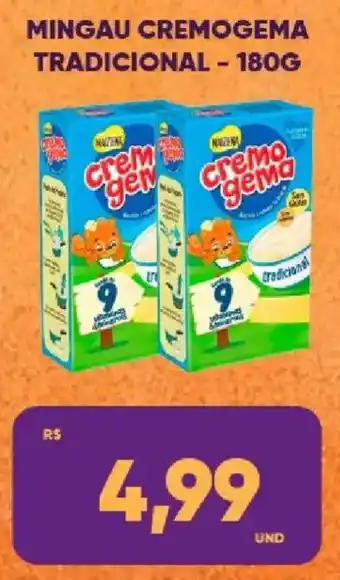 Mingau cremogema tradicional