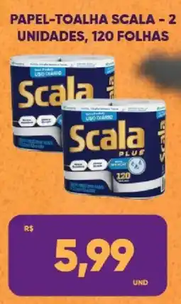 Tatico Papel-toalha scala - 2 unidades, 120 folhas oferta