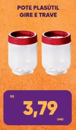 Tatico pote plasútil gire e trave oferta