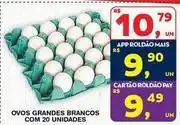 Roldão Ovos grandes brancos com 20 unidades oferta