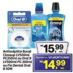Fort Atacadista Antisséptico Bucal Closeup ou Oral B oferta