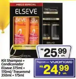 Fort Atacadista Kit Shampoo + Condicionador Elseve oferta