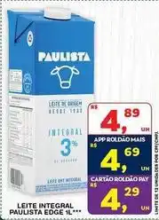 Roldão Paulista - leite integral edge oferta