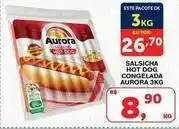 Roldão Aurora - salsicha hot dog congelada oferta