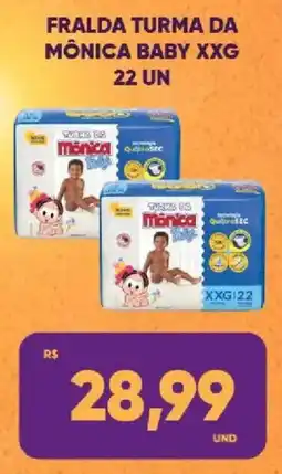 Tatico Fralda turma da mônica baby xxg oferta