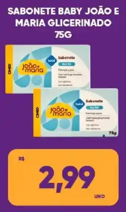 Tatico Sabonete baby joão e maria glicerinado oferta