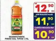 Roldão Sol - desinfetante pinho oferta