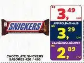 Roldão Snickers - chocolate oferta