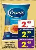 Roldão Camil - macarrão com ovos oferta