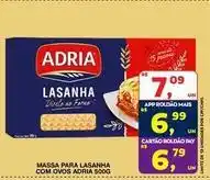 Roldão Adria - massa para lasanha com ovos oferta