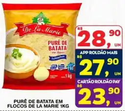 Roldão purê de batata em flocos de la marie oferta