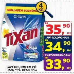 Roldão Lava roupas em pó tixan ypê tipos oferta