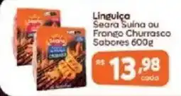 Supermercados Unidos Linguiça Seara Suína ou Frango Churrasco oferta