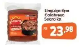 Supermercados Unidos Linguica tipo Calabresa Seara kg oferta