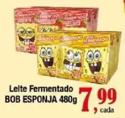 Supermercados Unidos Leite fermentado bob esponja oferta