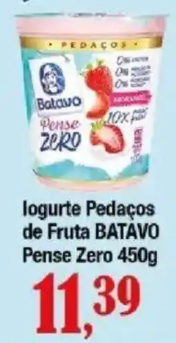 Supermercados Unidos Iogurte pedaços de fruta batavo pense zero oferta