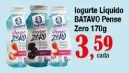 Supermercados Unidos Iogurte Líquido BATAVO Pense Zero oferta