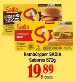 Supermercados Unidos Hambúrguer sadia sabores oferta