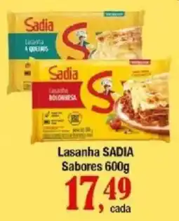 Supermercados Unidos Lasanha sadia sabores oferta
