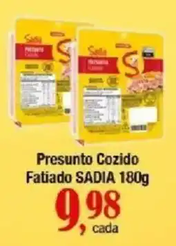Supermercados Unidos Presunto cozido fatiado sadia oferta