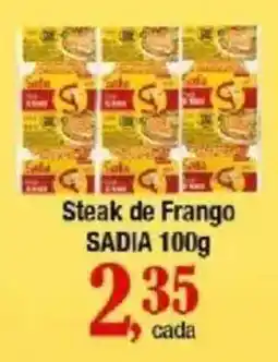 Supermercados Unidos Steak de Frango Sadia oferta