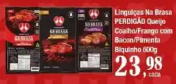 Supermercados Unidos Linguiças na brasa perdigão queijo oferta