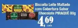 Supermercados Unidos Biscoito Leite Maltado com Cobertura Sabor Chocolate Piraquê oferta