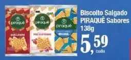 Supermercados Unidos Biscoito Salgado Piraquê Sabores oferta