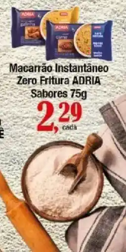 Supermercados Unidos Macarrão Instantâneo Zero Fritura ADRIA Sabores oferta