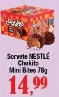 Supermercados Unidos Sorvete nestlé chokito mini bites oferta