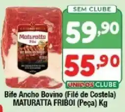 Supermercados Unidos Bife Ancho Bovino (Filé de Costela) Maturatta Fribol (Peça) oferta