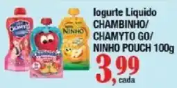 Supermercados Unidos Iogurte Líquido Chambinho/ Chamyto Go/ Ninho Pouch oferta