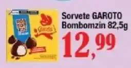 Supermercados Unidos Sorvete garoto bombomzin oferta