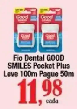 Supermercados Unidos Fio Dental GOOD SMILES Pocket Plus oferta
