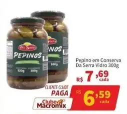 Macromix Atacado Pepino em conserva da serra vidro oferta