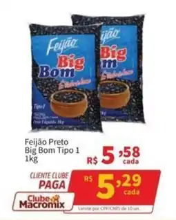Macromix Atacado Feijão Preto Big Bom Tipo 1 oferta