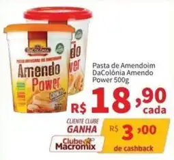 Macromix Atacado Pasta de amendoim da colônia amendo power oferta