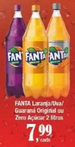 Supermercados Unidos fanta laranja/uva/guaraná original ou zero açúcar oferta