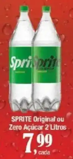 Supermercados Unidos Sprite original ou zero açúcar oferta