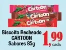 Supermercados Unidos Biscoito recheado cartoon sabores oferta