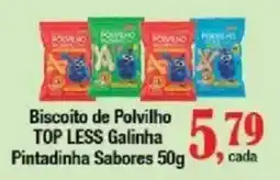 Supermercados Unidos Biscoito de Polvilho Top Less Galinha Pintadinha Sabores oferta
