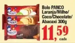 Supermercados Unidos Bolo PANCO Laranja/Milho/Coco/Chocolate/Abacaxi oferta