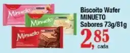 Supermercados Unidos Biscoito Wafer Minueto oferta