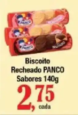 Supermercados Unidos Biscoito Recheado PANCO Sabores oferta