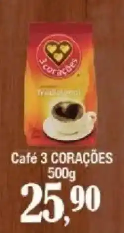 Supermercados Unidos Café 3 corações oferta